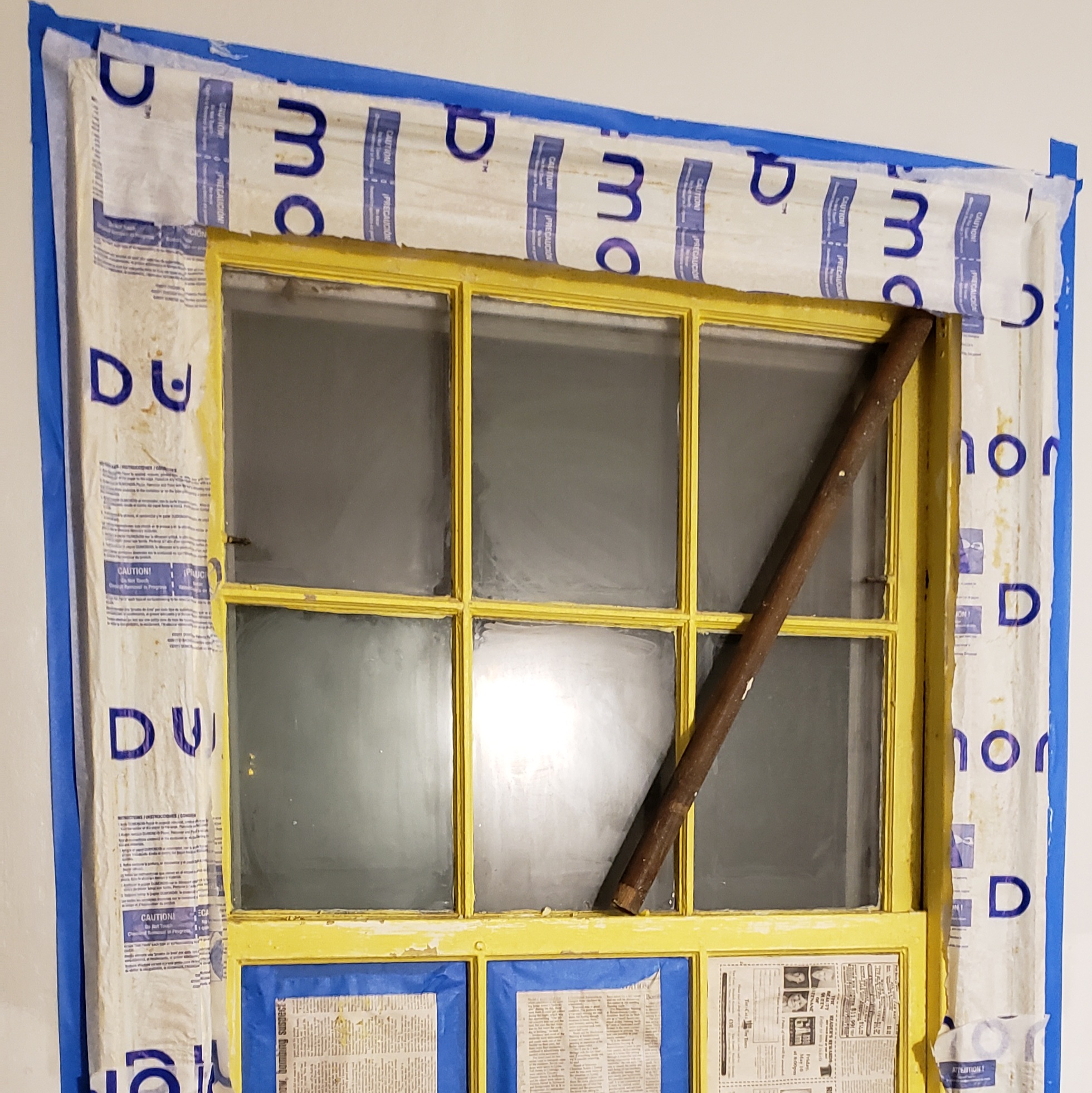 Window Restoration using Peel Away 1 for lead paint removal